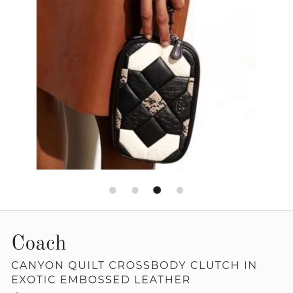 Coach Canyon Quilt Crossbody Clutch - Picture 5 of 9